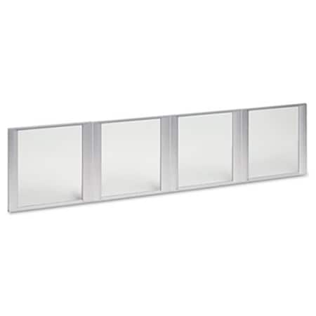 Alera Technologies Glass Door Set With Silver Frame For 72" Wide Hutch- 4 Doors/Set VA30-1730